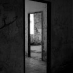 Haunted - Black Wooden Door Frame
