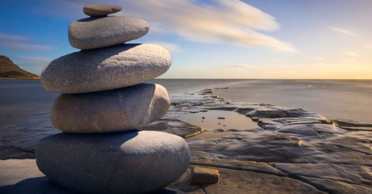 Wellness - Stacked of Stones Outdoors