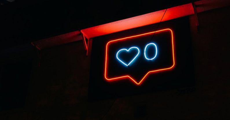 Popularity - Heart and Zero Neon Light Signage
